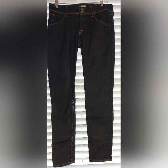 Hudson Dark Wash Collin Skinny Jeans Size 31 Like New - Picture 6 of 9